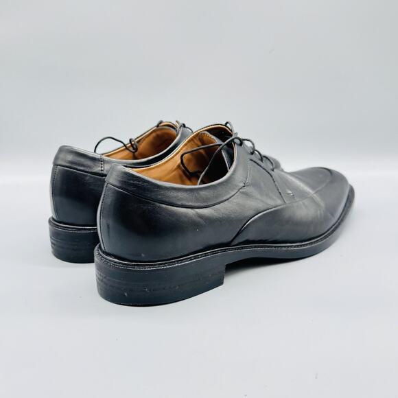 Cole Haan Shoes Mens 11 Black Leather Derby Oxford Dress Almond Toe Classic main image 6
